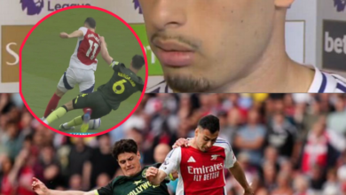 Red card claim made after Brentford’s ‘brutal’ tackle on Arsenal’s Martinelli