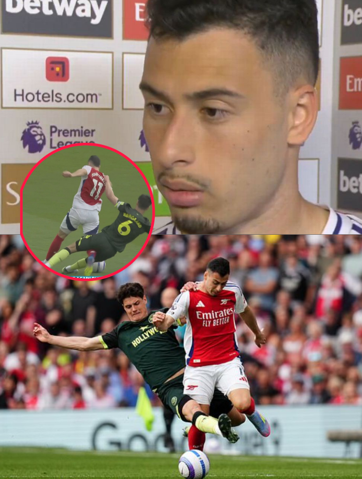 Red card claim made after Brentford’s ‘brutal’ tackle on Arsenal’s Martinelli