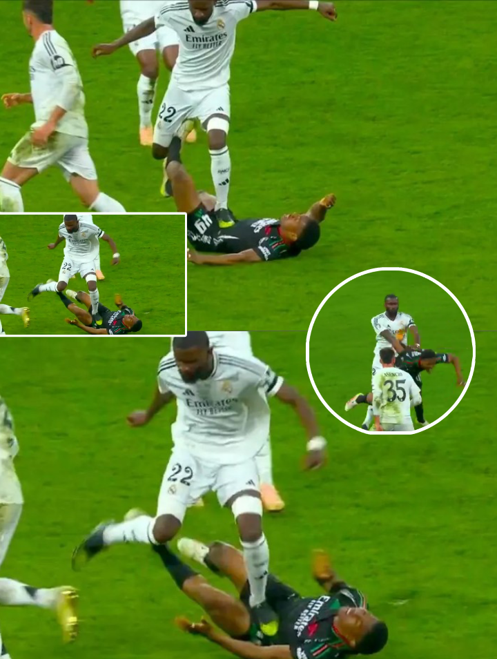 Arsenal Fans Furious as Antonio Rudiger Escapes Red Card After Controversial Stamp on Lewis-Skelly