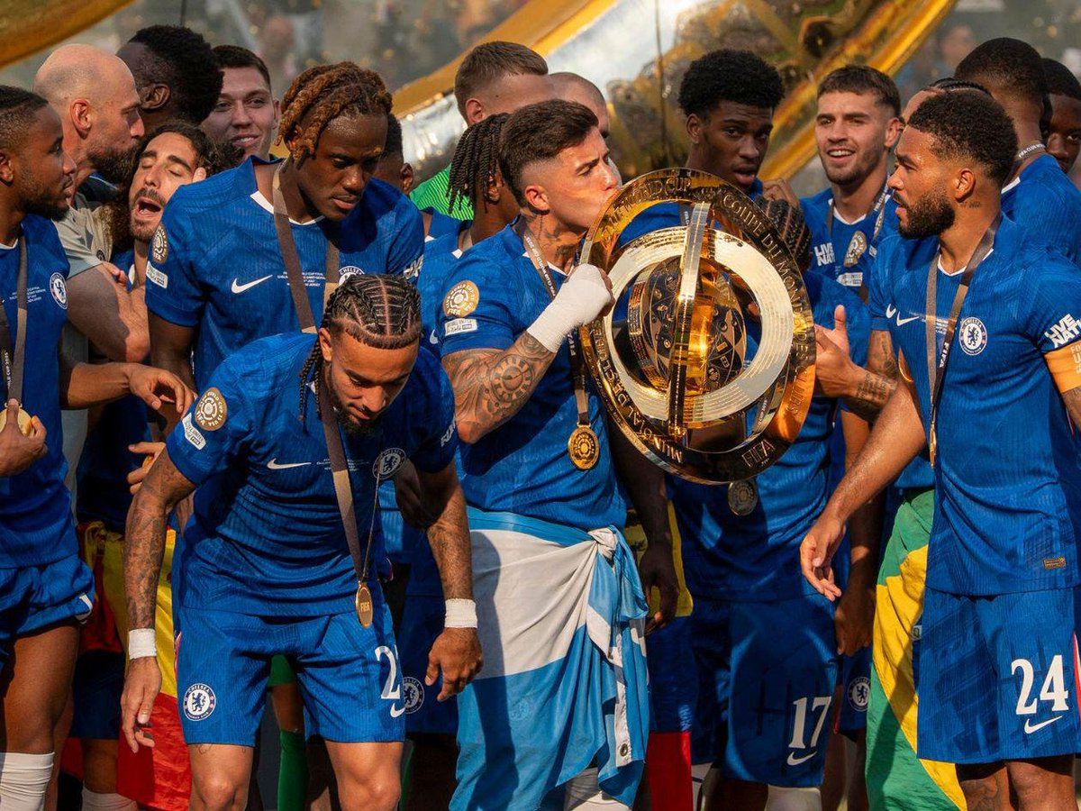Chelsea Player's celebrating CLUB WORLD CUP WIN