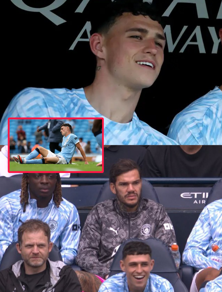 Phil Foden criticised by fans after being caught smiling as Manchester City trailed Tottenham 2-0